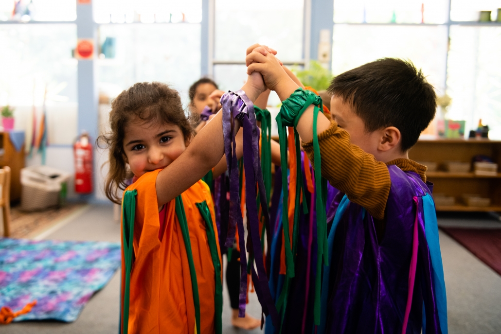 children roleplaying